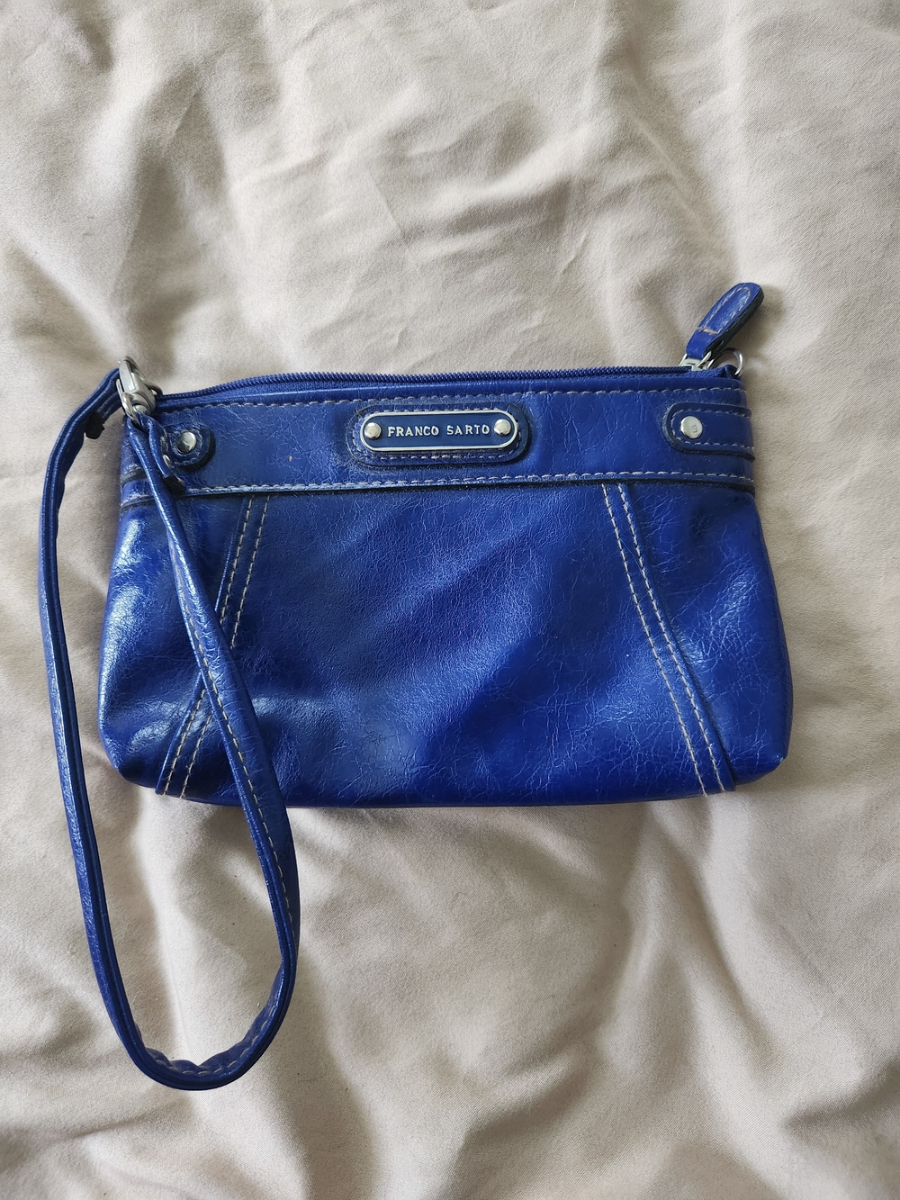 Franco Sarto Blue Wristlet Clutch